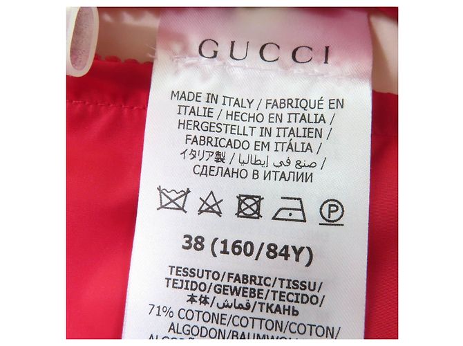 Chaleco de plumas de lona de algodón GG Gucci Castaño - vista 12