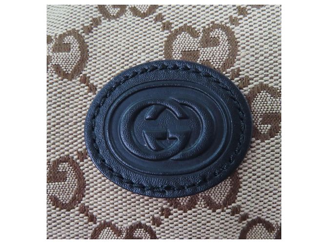 Chaleco de plumas de lona de algodón GG Gucci Castaño - vista 7