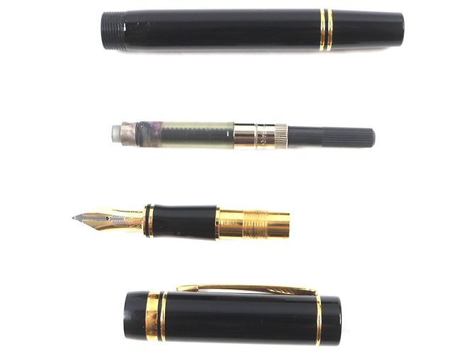 Autre Marque Pluma Parker Duofold Au750 Negro - vista 3