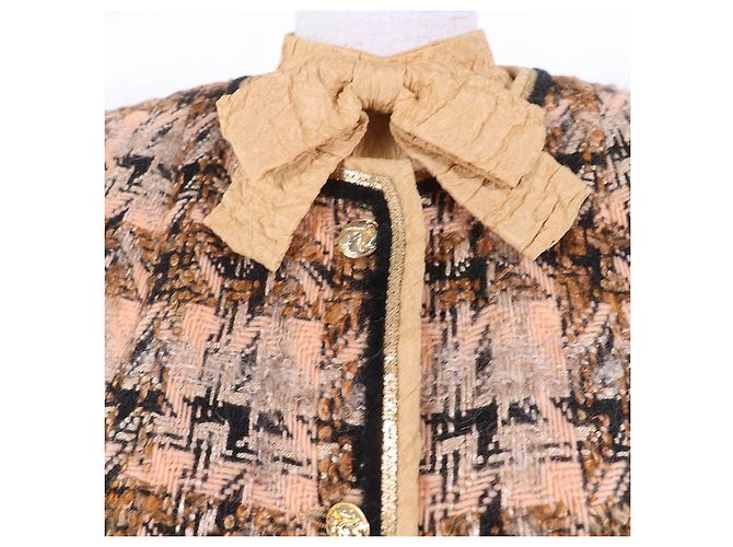 Conjunto de 3 piezas de tweed Chanel Castaño - vista 7