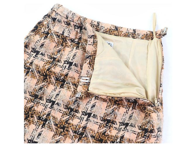 Conjunto de 3 piezas de tweed Chanel Castaño - vista 9