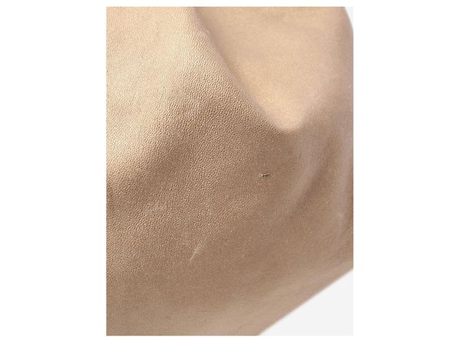 Loewe Borsa Aire in Nappa Dorata D'oro - vista 9