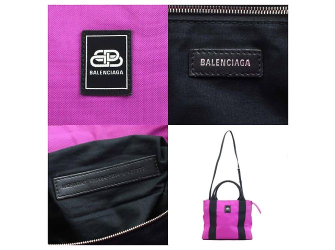 Everyday Borsa a spalla Balenciaga Nero Porpora - vista 5