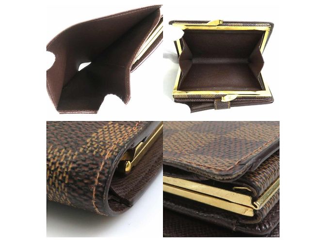 Cartera Bifold Viennois Damier Louis Vuitton Castaño Damier ebene - vista 3