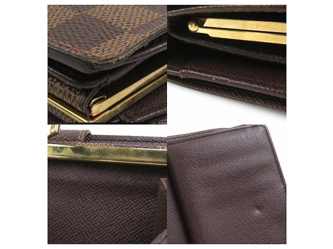 Cartera Bifold Viennois Damier Louis Vuitton Castaño Damier ebene - vista 4
