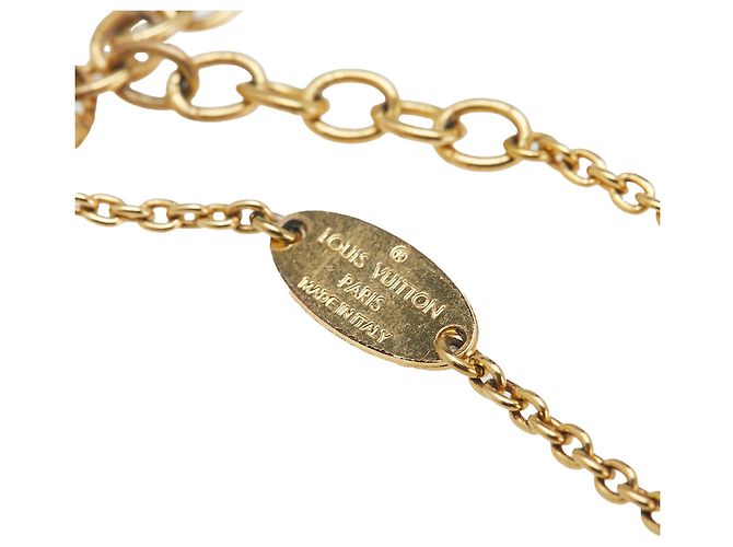 Collana Essenziale V Placcata Oro Louis Vuitton D'oro - vista 3
