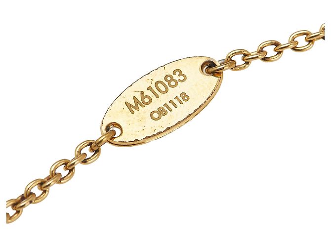 Collana Essenziale V Placcata Oro Louis Vuitton D'oro - vista 4
