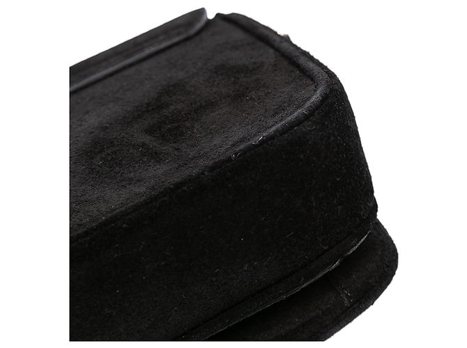 Céline Borsa Pampille Piccola in Suede Nera di Celine Nero - vista 9