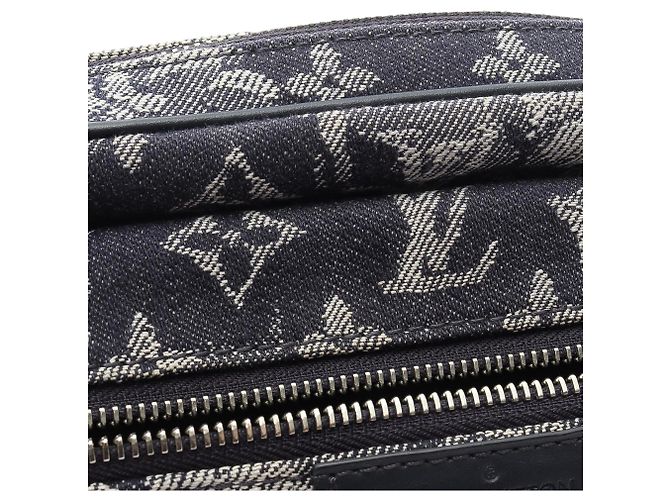 Bumbag da esterno in arazzo monogramma blu Louis Vuitton Blu navy - vista 10