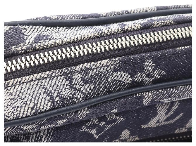 Bumbag da esterno in arazzo monogramma blu Louis Vuitton Blu navy - vista 4