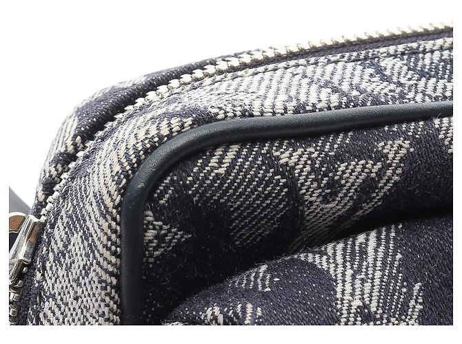 Bumbag da esterno in arazzo monogramma blu Louis Vuitton Blu navy - vista 8