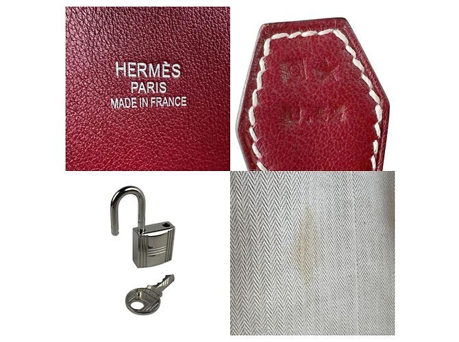 Borsa Hermès Bolide Relax 45 Rosso - vista 5