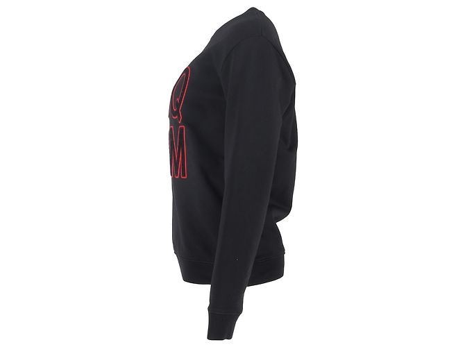 Autre Marque Jersey de terciopelo con logo MCQ en algodón negro - vista 2