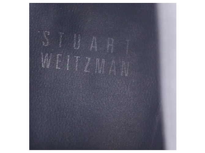 Stivaletti con piattaforma e cinturino elastico Kilgore di Stuart Weitzman in suede nero - vista 7
