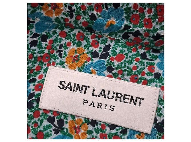 Saint Laurent Button-Up-Hemd aus Viskose mit Blumenmuster - Ansicht 3