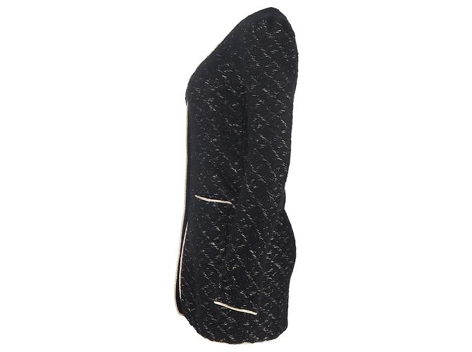 Abrigo de punto negro con botones y detalles dorados Emilio Pucci - vista 2
