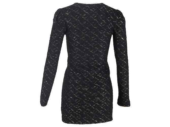 Abrigo de punto negro con botones y detalles dorados Emilio Pucci - vista 3
