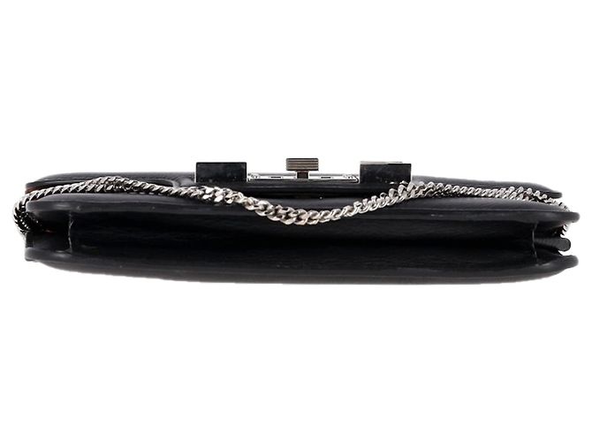 Borsa Proenza Schouler PS11 Wallet on a Chain in pelle di vitello nera Nero - vista 2