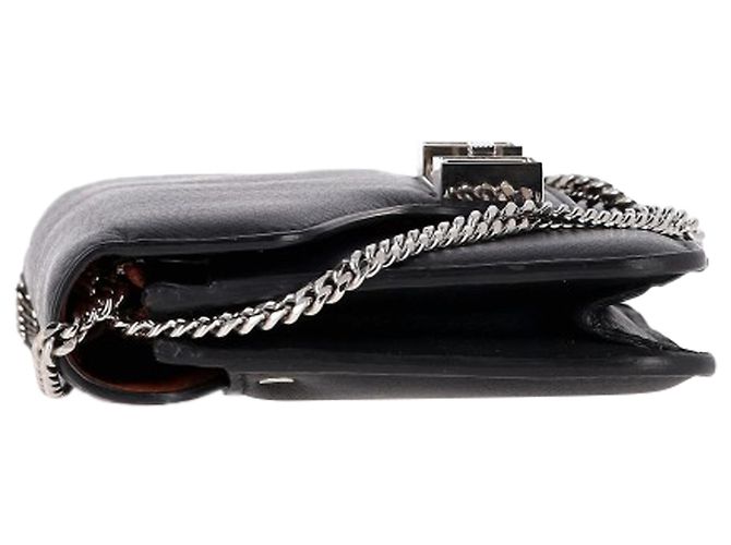 Borsa Proenza Schouler PS11 Wallet on a Chain in pelle di vitello nera Nero - vista 3