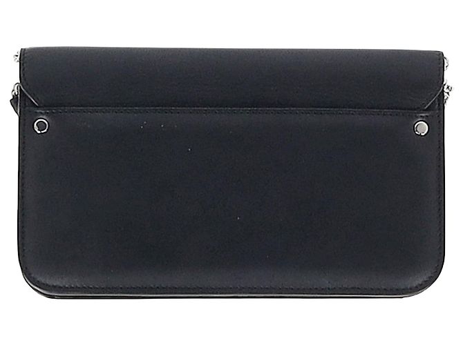 Borsa Proenza Schouler PS11 Wallet on a Chain in pelle di vitello nera Nero - vista 4