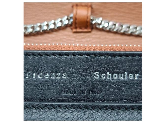 Borsa Proenza Schouler PS11 Wallet on a Chain in pelle di vitello nera Nero - vista 6