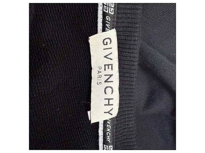 Givenchy Sweatshirt mit gebrochenem Logo aus schwarzer Baumwolle - Ansicht 4