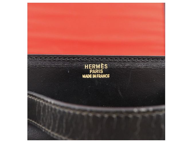 Borsa a mano in vitello Vanity di Hermès Nero Beige - vista 10