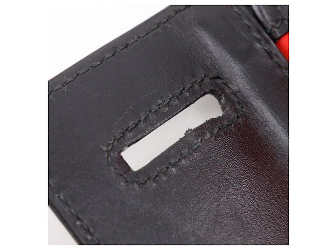 Borsa a mano in vitello Vanity di Hermès Nero Beige - vista 14
