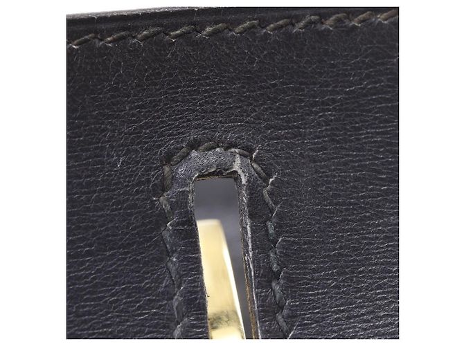 Borsa a mano in vitello Vanity di Hermès Nero Beige - vista 15