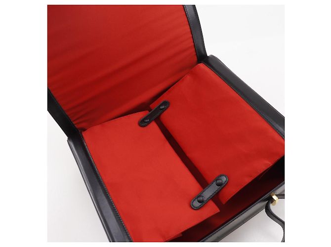 Borsa a mano in vitello Vanity di Hermès Nero Beige - vista 6