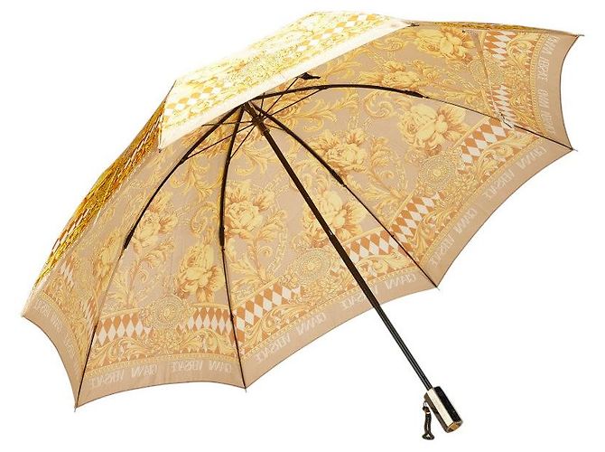 Faltbarer Regenschirm aus Polyester mit Blumenmotiv von Versace - Ansicht 2
