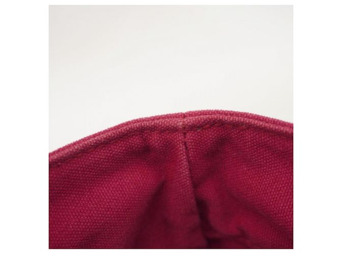 Hermès Troca Horizontal PM Canvas Handtasche Pink - Ansicht 10