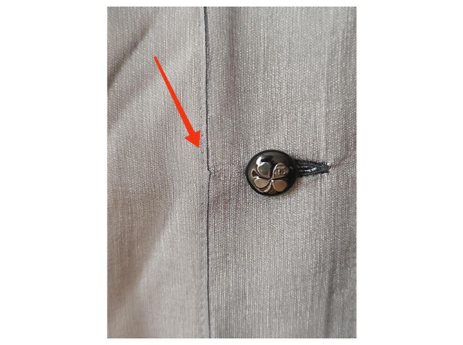 CHANEL 09A 2009 Karl Lagerfeld top de seda Gris - vista 18