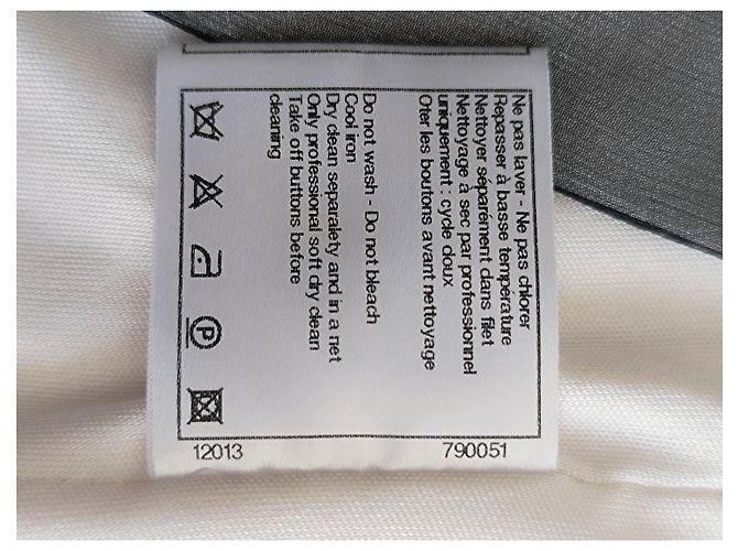 CHANEL 09A 2009 Karl Lagerfeld top de seda Gris - vista 6