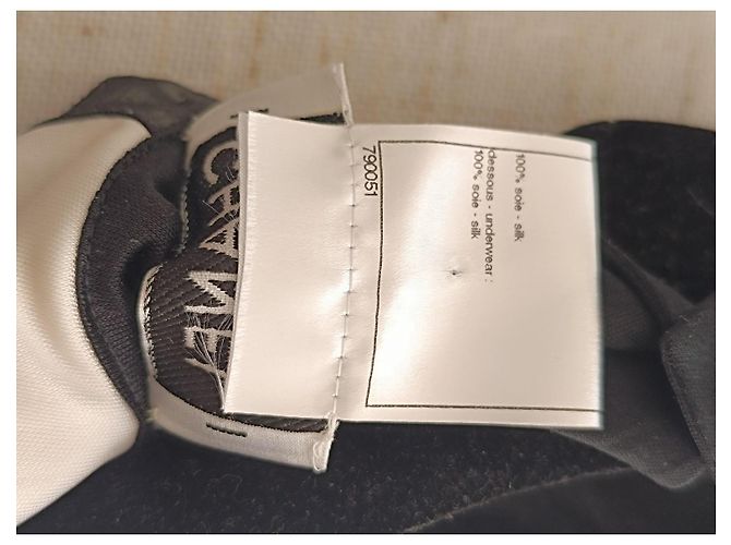 CHANEL 09A 2009 Karl Lagerfeld top de seda Gris - vista 8