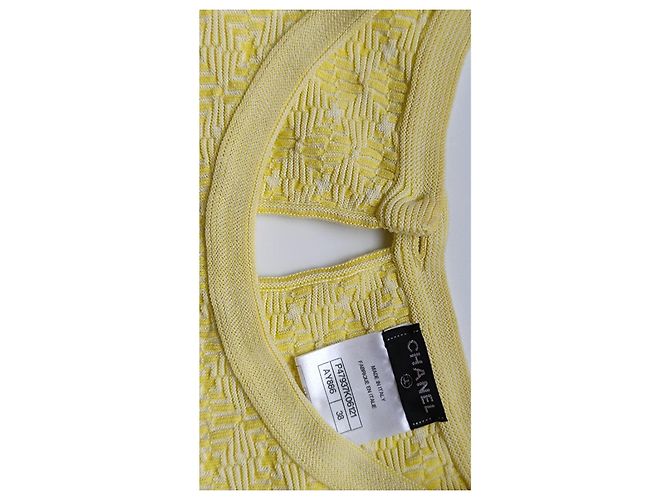 Conjunto de falda de algodón Chanel amarillo - vista 11