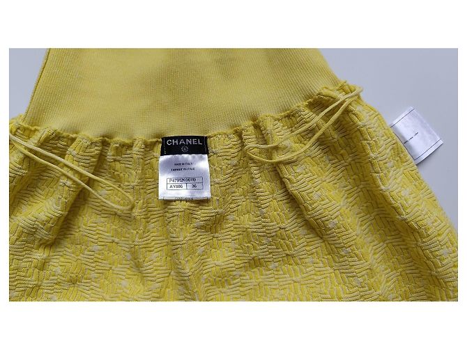 Conjunto de falda de algodón Chanel amarillo - vista 13