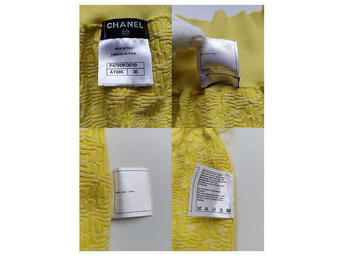 Conjunto de falda de algodón Chanel amarillo - vista 15