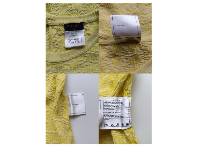 Conjunto de falda de algodón Chanel amarillo - vista 16
