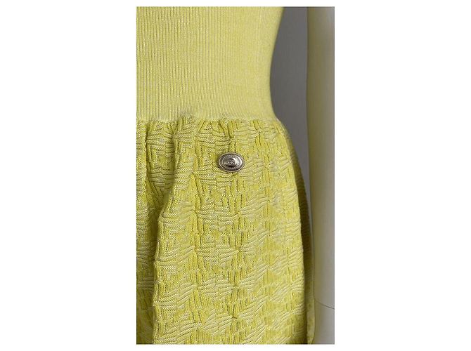 Conjunto de falda de algodón Chanel amarillo - vista 5