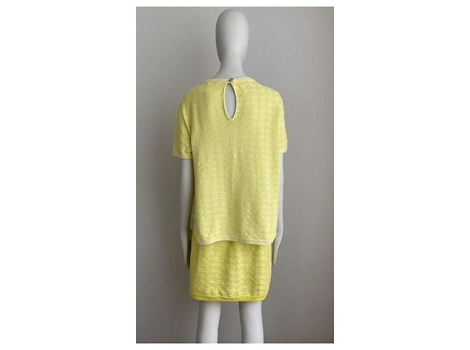 Conjunto de falda de algodón Chanel amarillo - vista 6