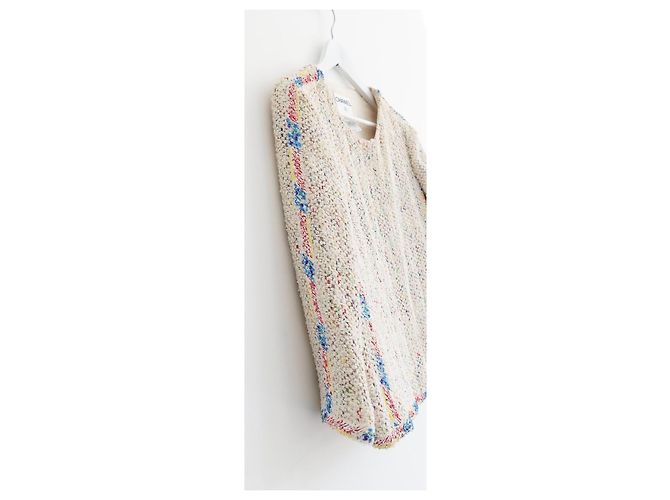 Chaqueta de Tweed Candy Puff Paint Trim de Chanel Primavera 1999 99P Rosa Multicolor - vista 4