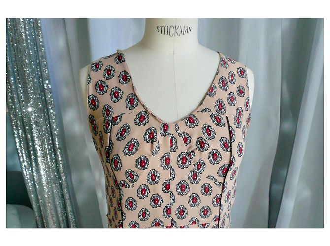 MARNI Vestido de Seda Sin Mangas 38 IT BE Multicolor - vista 2