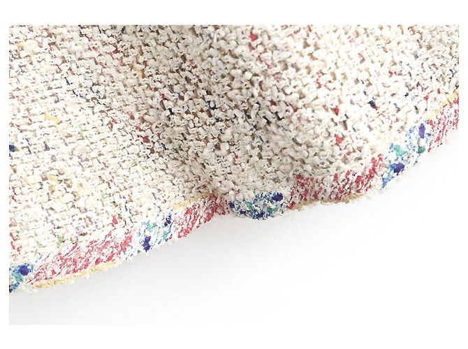 Falda de Tweed Candy Puff Paint Trim de Chanel Primavera 1999 99P Rosa Multicolor - vista 2