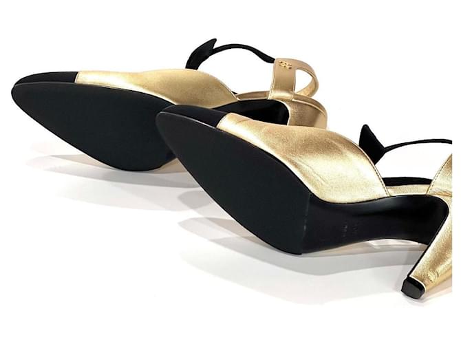 Chanel Slingback Bicolore D'oro - vista 6