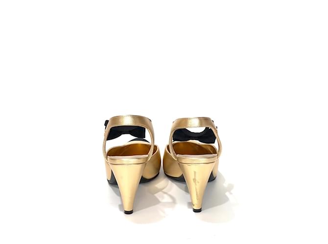 Chanel Slingback Bicolore D'oro - vista 8