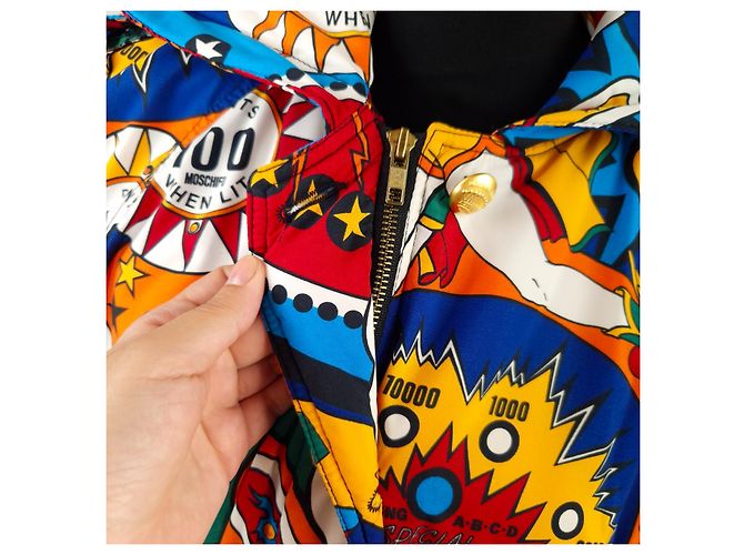 Parka con capucha Moschino Pinball Superhero Multicolor - vista 13
