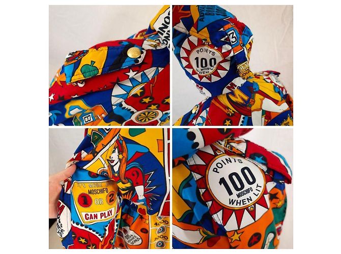 Parka con capucha Moschino Pinball Superhero Multicolor - vista 14
