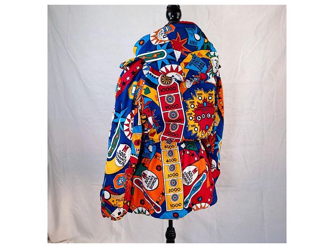 Parka con capucha Moschino Pinball Superhero Multicolor - vista 3