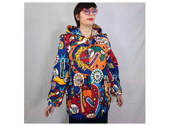 Parka con capucha Moschino Pinball Superhero Multicolor - vista 5